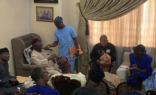 Mr. Peter Obi alongside leaders of our Party and other stakeholders today visited PA Ayo Adebanjo