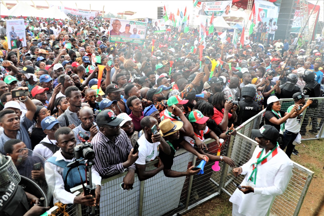 Photos From Obi-Datti Presidential Campaign Train In The Ancient City ...