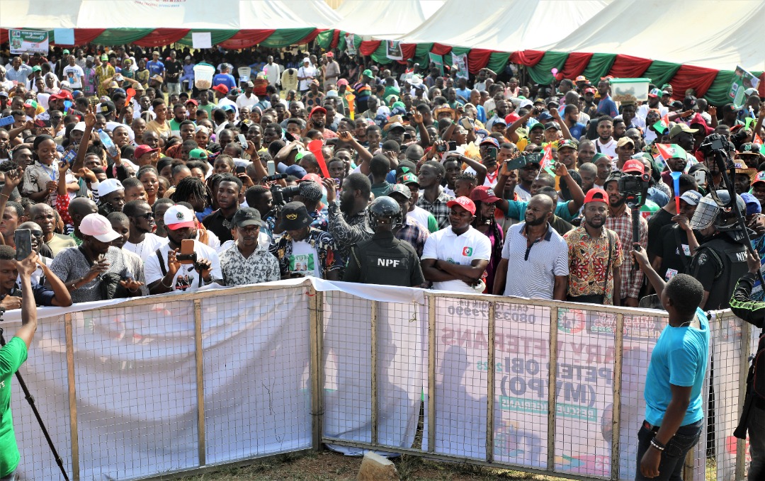 Photos From Obi-Datti Presidential Campaign Train In The Ancient City ...